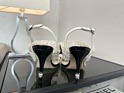 Colestore Chanel Interlocking CC Logo Bow Heels White  - 4