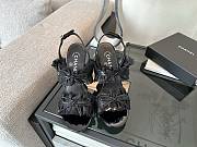Colestore Chanel Interlocking CC Logo Bow Heels Black - 1