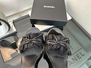 Colestore Chanel Interlocking CC Logo Bow Heels Black - 6