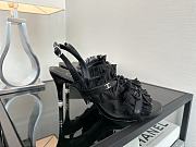 Colestore Chanel Interlocking CC Logo Bow Heels Black - 2