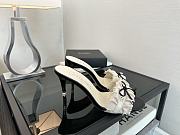 Colestore Chanel CC Ruffled Bow Heels White - 6