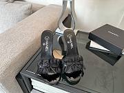 Colestore Chanel CC Ruffled Bow Heels Black - 1