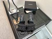 Colestore Chanel CC Ruffled Bow Heels Black - 3