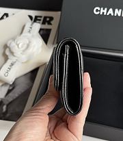 Colestore Chanel Card Holder Black 8.5x11.2cm - 6