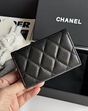 Colestore Chanel Card Holder Black 8.5x11.2cm - 5