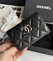 Colestore Chanel Card Holder Black 8.5x11.2cm - 2