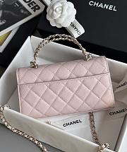 Colestore Chanel 25S Cross Handle Kelly Chain Bag Pink 18x10x4.5cm - 4