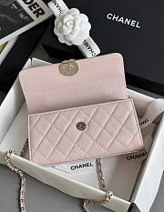 Colestore Chanel 25S Cross Handle Kelly Chain Bag Pink 18x10x4.5cm - 3