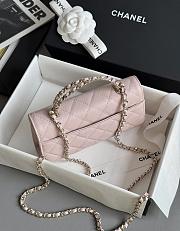 Colestore Chanel 25S Cross Handle Kelly Chain Bag Pink 18x10x4.5cm - 6