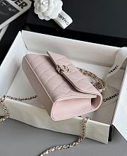 Colestore Chanel 25S Cross Handle Kelly Chain Bag Pink 18x10x4.5cm - 5