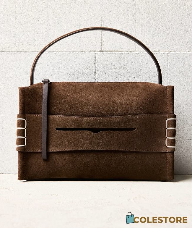 Colestore JW Anderson Leather Loafer shoulder Bag Brown 47x28.5x15cm - 1