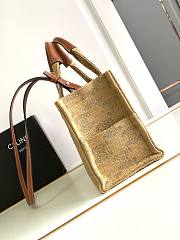 Colestore Celine Small Cabas Thais In Raffia Effect Textile With Triomphe Jacquard 25.5x18.5x12cm  - 4
