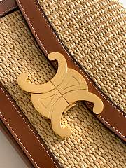 Colestore Celine Teen Triomphe Bag In Textile And Calfskin Leather 18.5X 14 X 6cm - 3