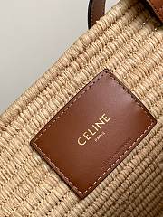 Colestore Celine Classic Panier Braided Triomphe In Raffia And Calfskin 47 X 30.5 X 15cm - 6