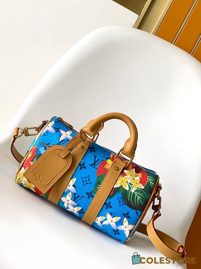 Colestore Louis Vuitton Keepall Bandoulière 25 Monogram Surfin' Bright Blue 25x15x11CM - 1