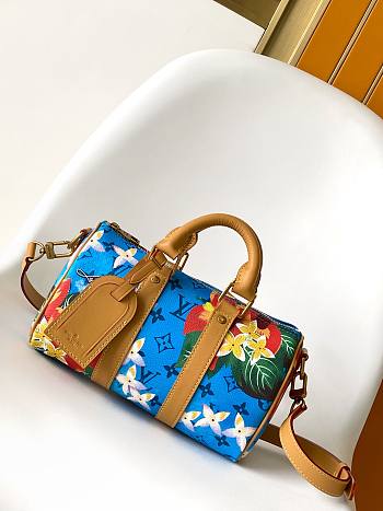 Colestore Louis Vuitton Keepall Bandoulière 25 Monogram Surfin' Bright Blue 25x15x11CM