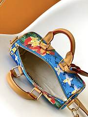 Colestore Louis Vuitton Keepall Bandoulière 25 Monogram Surfin' Bright Blue 25x15x11CM - 6