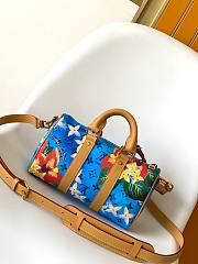 Colestore Louis Vuitton Keepall Bandoulière 25 Monogram Surfin' Bright Blue 25x15x11CM - 3