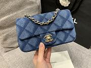Colestore Chanel 22B Denim Mini Flap Bag size 20cm - 2