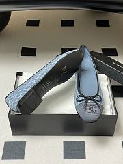 Colestore Chanel CC Logo Blue Denim Ballets Flat   - 6