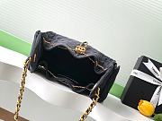 Colestore Chanel 25 Small Handbag Washed Black Denim & Gold-Tone 30x26x14cm - 2