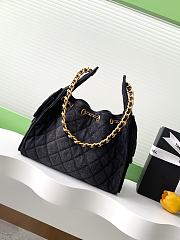 Colestore Chanel 25 Small Handbag Washed Black Denim & Gold-Tone 30x26x14cm - 4