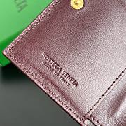 Colestore Bottega Veneta Small Leather Intrecciato Heart Bifold Wallet 11.5x9cm - 2