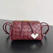 Colestore Bottega Veneta Concert Heart Pouch in Intrecciato Leather 18.5x11.5x8.5cm - 1