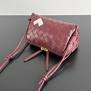 Colestore Bottega Veneta Concert Heart Pouch in Intrecciato Leather 18.5x11.5x8.5cm - 5