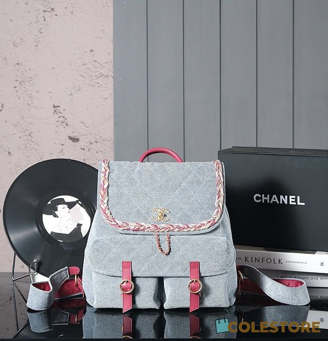 Colestore Chanel Salzburg Denim Backpack - 1