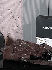 Colestore Chanel Rodeo Drive Microsuede Hobo Brown 36cm - 3