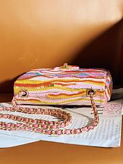 Colestore Chanel Mini Flap Bag Symphony Gradient Beads Pink 20x13x7cm - 4