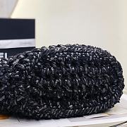 Chanel 22P Crochet Mixed Fibres Gold Tone Metal 'Black' 36x20x12cm - 6