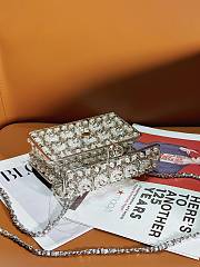 Colestore 23 CF Handmade Pearl Openwork Metal Bag size 17cm - 4