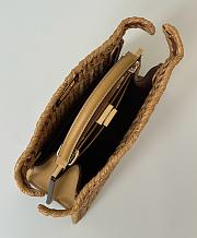 Colestore Fendi Women Peekaboo ISeeU Petite Beige Padded Calfskin Leather Bag 27x11×20cm - 4