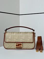 Colestore Fendi Baguette FF-embroidery Crossbody Bag - Neutrals 27×6×14 - 1