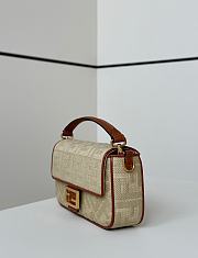 Colestore Fendi Baguette FF-embroidery Crossbody Bag - Neutrals 27×6×14 - 6