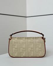 Colestore Fendi Baguette FF-embroidery Crossbody Bag - Neutrals 27×6×14 - 5