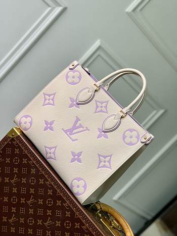 Colestore Louis Vuitton Onthego MM Tote Monogram Empreinte 'Purple' 35 x 27 x 14cm