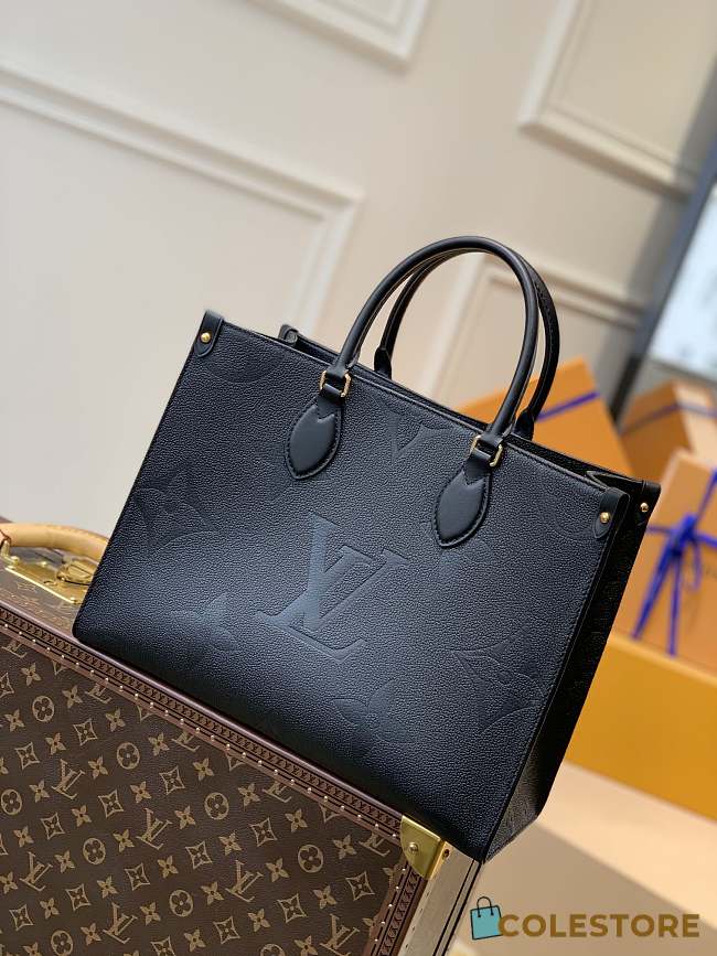 Colestore Louis Vuitton Onthego MM Tote Monogram Empreinte 'Noir Obscur' 35 x 28 x 15cm - 1