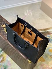 Colestore Louis Vuitton Onthego MM Tote Monogram Empreinte 'Noir Obscur' 35 x 28 x 15cm - 5