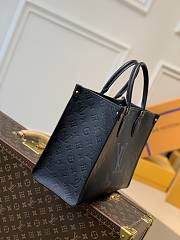 Colestore Louis Vuitton Onthego MM Tote Monogram Empreinte 'Noir Obscur' 35 x 28 x 15cm - 4