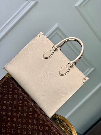 Colestore Louis Vuitton Onthego MM Tote Monogram Empreinte 'Beige' 35 x 27 x 14cm