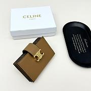 Colestore Celine Small Wallet Triomphe In Brown 10.5x6cm - 5