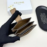 Colestore Celine Small Wallet Triomphe In Brown 10.5x6cm - 2