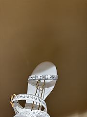 Colestore Schiaparelli Measuring Tape Sandals S Heel - White - 4
