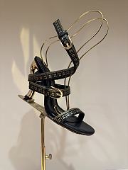 Colestore Schiaparelli Measuring Tape Sandals S Heel - Black - 4