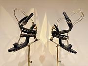Colestore Schiaparelli Measuring Tape Sandals S Heel - Black - 2