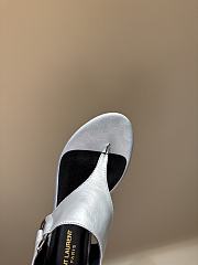 Colestore Saint Laurent Flat sandals - Sliver  - 4