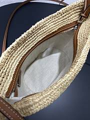 Colestore Loewe Anagram Pochette Basket bag in raffi 11x15.5x17.5cm - 2